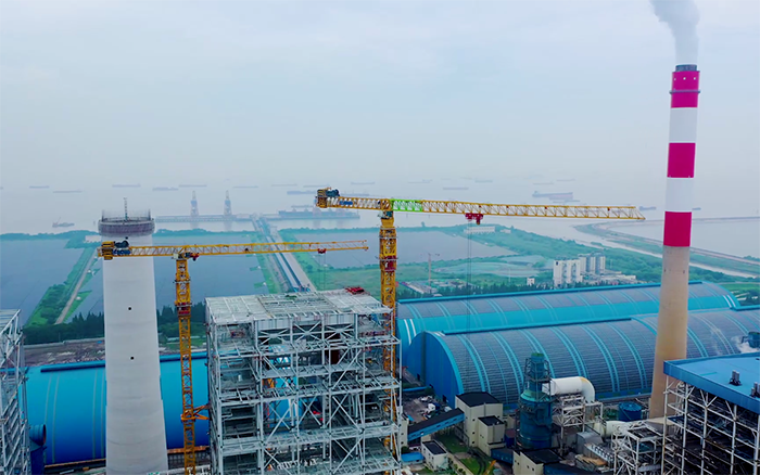 双塔合璧！华能太仓电厂项目cq9电子超大塔显身手