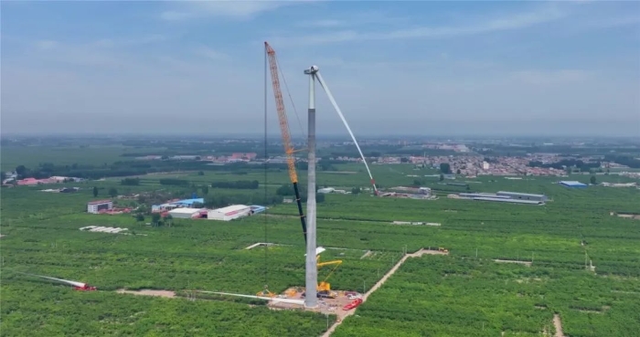 “全球第一吊”再临燕赵！166米，XCA4000助力华北绿电