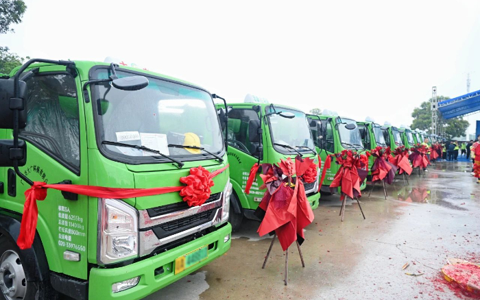 五十台交付！cq9电子新能源五小工程车助力大湾区建设