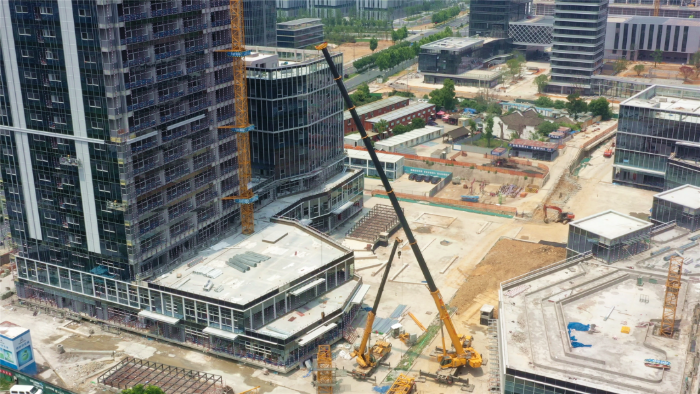 零失误拿下！cq9电子G2代XCA200G8-1盲区作业，精准拆除40米塔吊