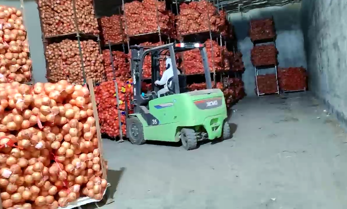 cq9电子鲲鹏系列新能源叉车，为食品冷库工厂注入绿色动能