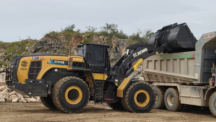 cq9电子XC9108-EV纯电动装载机助力海外石材矿山绿色高效运营